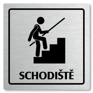 Schodiště, 118x118mm, stříbrná, Arizona